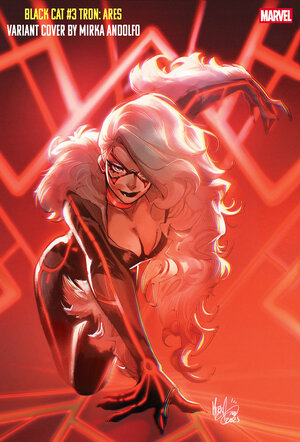 [BLACK CAT #3 CVR F MIRKA ANDOLFO TRON: ARES VARIANT]
