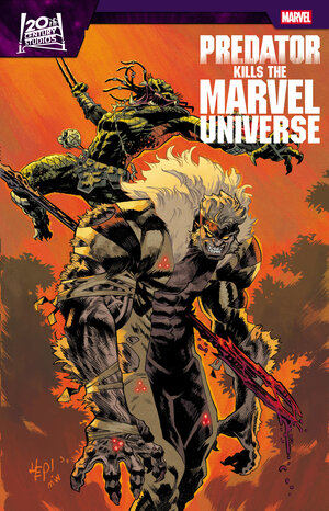 [PREDATOR KILLS THE MARVEL UNIVERSE #3 CVR B SCOTT HEPBURN HUNTING THE HUNTERS VARIANT]