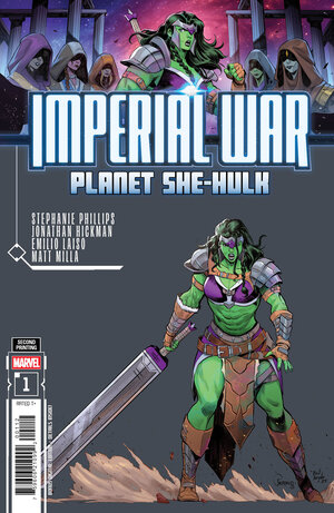 [IMPERIAL WAR: PLANET SHE-HULK #1 2ND PRINTING CVR A FRANCESCO MORTARINO VARIANT]