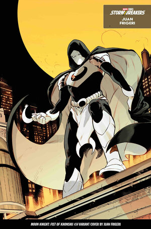 [MOON KNIGHT: FIST OF KHONSHU #14 CVR B JUAN FRIGERI FROM THE CHAOS A COSTUME VARIANT]