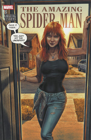 [AMAZING SPIDER-MAN #15 CVR B LEE BERMEJO AMAZING VISIONS VARIANT]