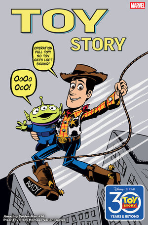 [AMAZING SPIDER-MAN #16 CVR E MARCO FORCELLONI PIXAR TOY STORY HOMAGE VARIANT]