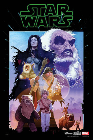 [STAR WARS #7 CVR C E.M. GIST BATTLE FOR ENDOR 40TH ANNIVERSARY VARIANT]