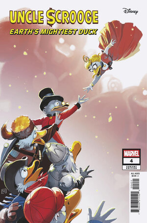 [UNCLE SCROOGE: EARTH'S MIGHTIEST DUCK #4 CVR B STEPHANIE HANS VARIANT]