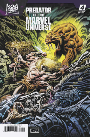 [PREDATOR KILLS THE MARVEL UNIVERSE #4 CVR B KYLE HOTZ HUNTING THE HUNTERS VARIANT]