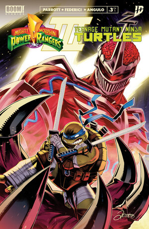 [MIGHTY MORPHIN POWER RANGERS/TEENAGE MUTANT NINJA TURTLES III #3 CVR A MAIN (DRESSED, ZONNO)]