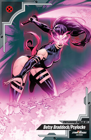 [PSYLOCKE: NINJA #1 CVR E JUAN FRIGERI X-MEN TRADING CARD VARIANT]