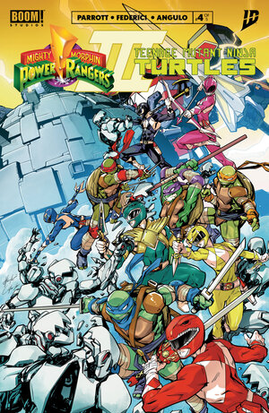 [MIGHTY MORPHIN POWER RANGERS/TEENAGE MUTANT NINJA TURTLES III #4 CVR B VARIANT (DRESSED, PRASETYA)]
