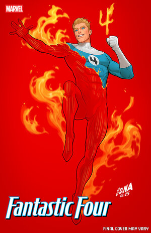 [FANTASTIC FOUR #8 CVR C DAVID NAKAYAMA COLOR BLOCK RED VARIANT]