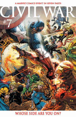 [CIVIL WAR #7 FACSIMILE EDITION CVR B MICHAEL TURNER FOIL VARIANT]