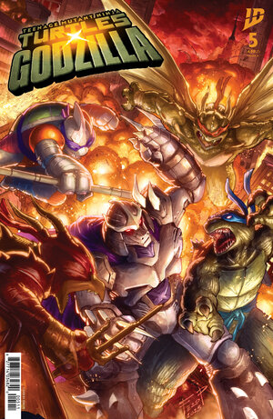 [TEENAGE MUTANT NINJA TURTLES X GODZILLA #5 CVR A (PE)]