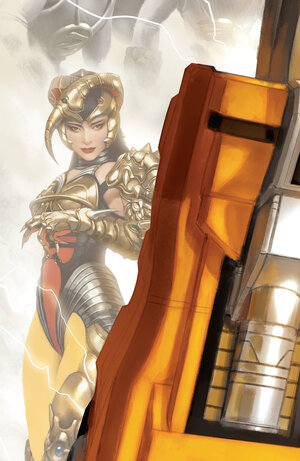 [MIGHTY MORPHIN POWER RANGERS (2026) #7 CVR C MEGAZORD CARD STOCK CONNECTING VARIANT (FULL ART, MERCADO)]