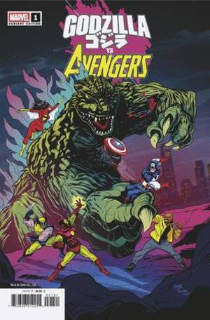 [GODZILLA VS AVENGERS #1 CVR E DAVE BARDIN VAR]