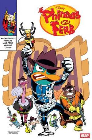 [AVENGERS #27 CVR E JACOB CHABOT PHINEAS AND FERB VAR]