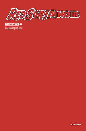 [RED SONJA NOIR #1 CVR J FOC BONUS RED BLANK AUTHENTIX]