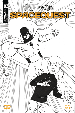 [SPACE GHOST JONNY QUEST SPACE QUEST #2 CVR L 10 COPY INCV BAGLEY LINE ART]