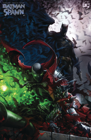 [DF BATMAN SPAWN #1 MATTINA VAR CAPULLO SILVER SGN]