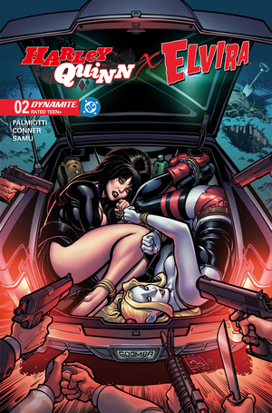 [HARLEY QUINN X ELVIRA #2 CVR B CHAD HARDIN]