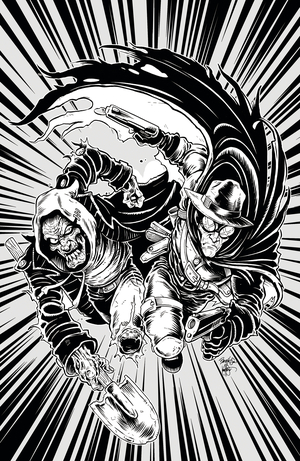 [LIVING CORPSE HEXX FILES #1 CVR C B&W LTD ED 1/250]