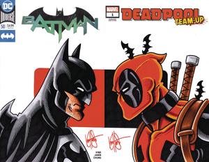 [DF MARVEL DC COMICS 2 PART HAESER DEADPOOL BATMAN SKETCH]