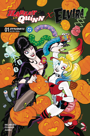 [HARLEY QUINN X ELVIRA #1 CVR A CONNER 1]