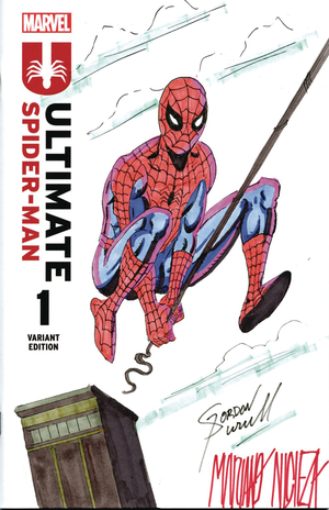 [DF MARVEL CVR ART SGN & REMARK PURCELL & NICIEZA SPIDER-MAN]