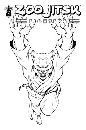 [ZOO JITSU FIGHTERS #3 (OF 4) CVR F GARZA B&W]