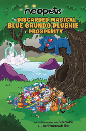 [NEOPETS DISCARDED MAGICAL BLUE GRUNDO PLUSHIE PROSPERITY GN]
